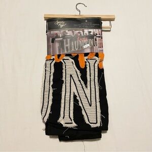 Spooky Night Happy Haunting Mantel Scarf Halloween